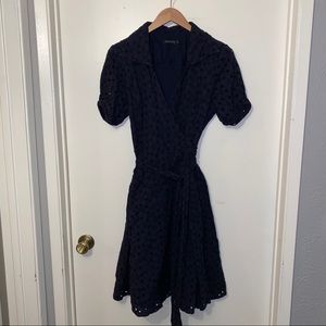 The Limited fit and flare wrap dress